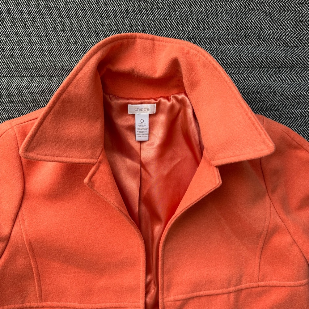 Soft Fleece Short Jacket - Open Front - Picture 6 of 16